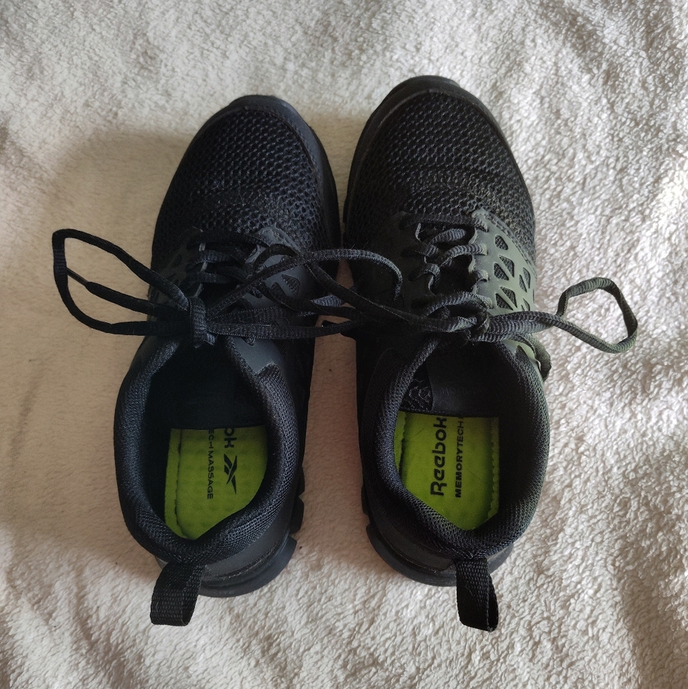 Reebok Men's or Women's Sublite Composite Toe Black Athletic Shoes